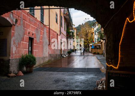 Monterossa al Mare, Cinque Terre sur la Riviera italienne en Italie. Banque D'Images