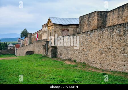 Lévoca, Slovaquie - 18 août 2015 : fortification médiévale ancienne à Lévoca, Slovaquie. Banque D'Images