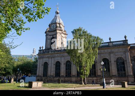 Journée ensoleillée à la cathédrale St Philip, Birmingham City West Midlands Angleterre Royaume-Uni Banque D'Images