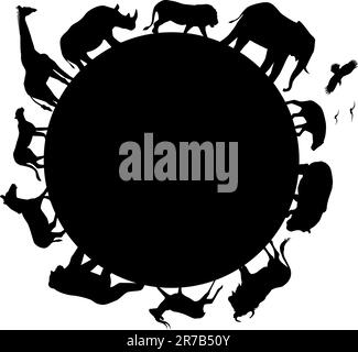 silhouette d'animal Illustration de Vecteur