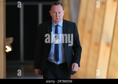 Edinburgh, Écosse, Royaume-Uni, 14 juin 2023. Bill Kidd au Parlement écossais. credit sst/alamy nouvelles en direct Banque D'Images