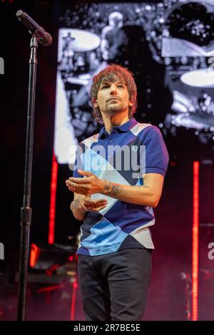 Milwaukee, États-Unis. 13th juin 2023. Louis Tomlinson au Pavillon Harris de BMO sur 13 juin 2023, à Milwaukee, Wisconsin (photo de Daniel DeSlover/Sipa USA) crédit : SIPA USA/Alay Live News Banque D'Images