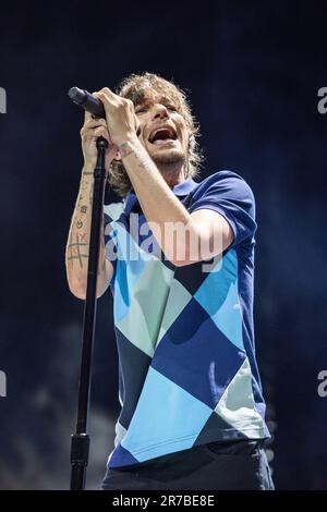 Milwaukee, États-Unis. 13th juin 2023. Louis Tomlinson au Pavillon Harris de BMO sur 13 juin 2023, à Milwaukee, Wisconsin (photo de Daniel DeSlover/Sipa USA) crédit : SIPA USA/Alay Live News Banque D'Images