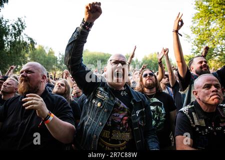 Copenhague, Danemark. 14th juin 2023. Le duo musical américain Dance with the Dead joue un concert en direct lors du festival danois de métaux lourds Copenhague 2023. (Crédit photo : Gonzales photo/Alamy Live News Banque D'Images