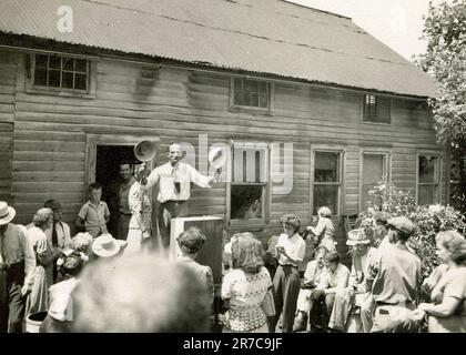 La Grande Dépression, années 1930, enchères, Amérique rurale, pauvres Banque D'Images