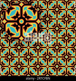 Modèle forgé avec détail, abstract seamless texture ; vector art illustration Illustration de Vecteur