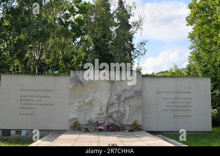 Mémorial des soldats de l'Armée rouge. Enterré en avril 1945, tout en luttant contre le fascisme allemand Banque D'Images