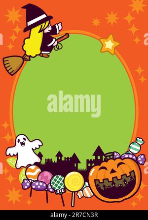 Illustration de la série des fêtes d'Halloween. Illustration de Vecteur