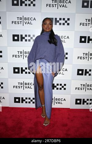 New York, États-Unis. 14th juin 2023. Ryan Destiny participe à la première mondiale « The Perfect Find » au Tribeca Festival au BMCC Tribeca Center of Performing Arts, New York, NY, 14 juin 2023. (Photo par Anthony Behar/Sipa USA) crédit: SIPA USA/Alay Live News Banque D'Images