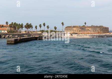 Dakar, Sénégal : 28 janvier 2019 - fort de l'île de Goree, Dakar, Sénégal. L'île Goree était le site de l'une des premières colonies européennes de Weste Banque D'Images