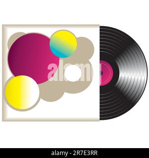 Retro vinyl record. Vector illustration Illustration de Vecteur