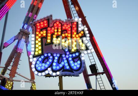 Tyler TX Circa 2012 - Freak Out Ride à la foire du comté dans la région rurale est de Tx Banque D'Images