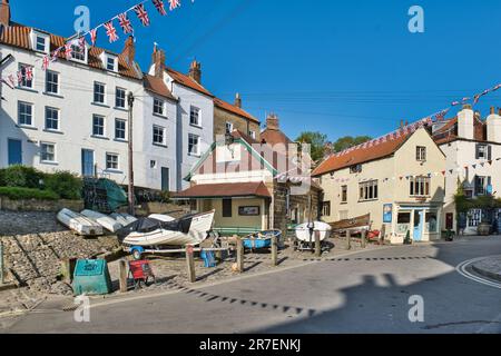 The Dock, Robin Hood Bay Banque D'Images