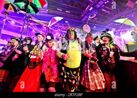 Dunkerque (Dunkerque), 28 janvier 2023 (nord de la France) : ouverture du carnaval, qui a lieu chaque année entre janvier et mars, avec le Bla Banque D'Images