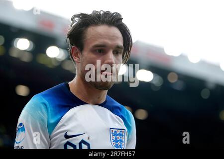 Liam Payne, de l'Angleterre, s'intéresse à l'aide au football pour l'UNICEF 2023 à Old Trafford, Manchester. Date de la photo: Dimanche 11 juin 2023. Banque D'Images