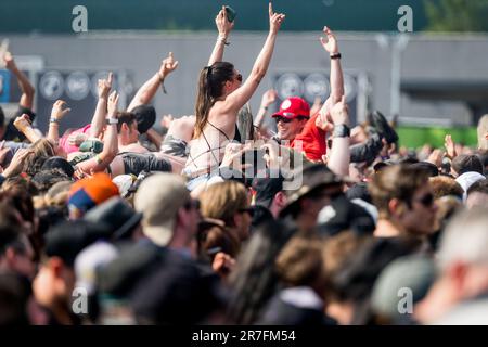 Dessel, Belgique. 15th juin 2023. Illustration prise lors de la première journée du festival Grapop Metal Meeting à Dessel, le jeudi 15 juin 2023. BELGA PHOTO JASPER JACOBS crédit: Belga News Agency/Alay Live News Banque D'Images