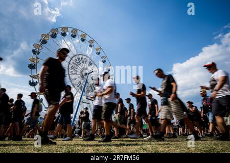 Dessel, Belgique. 15th juin 2023. Illustration prise lors de la première journée du festival Grapop Metal Meeting à Dessel, le jeudi 15 juin 2023. BELGA PHOTO JASPER JACOBS crédit: Belga News Agency/Alay Live News Banque D'Images