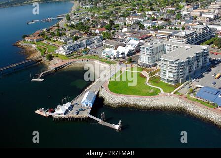 Image aérienne de Sidney, C.-B., Canada Banque D'Images