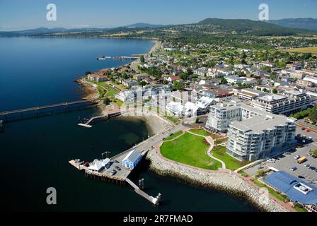 Image aérienne de Sidney, C.-B., Canada Banque D'Images