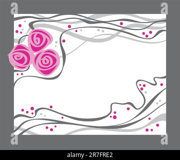 fond vectoriel floral avec rose fleur Illustration de Vecteur