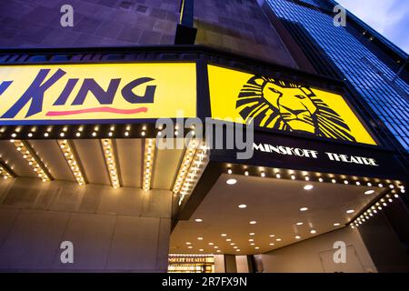 New York - 1 2018 mai : Lion King est sur scène à Broadway. un drame populaire à broadway Banque D'Images