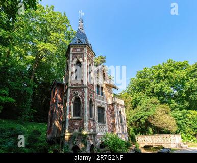 Château d'If dans le Parc de Monte-Cristo, résidence Alexander Dumas Banque D'Images