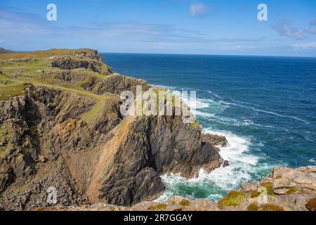 Baie sur la côte entre Dalmore, Dhail Mor, et Gaernin à Lewis, îles occidentales d'Écosse, Banque D'Images