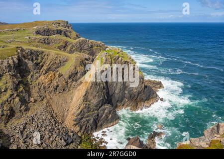 Baie sur la côte entre Dalmore, Dhail Mor, et Gaernin à Lewis, îles occidentales d'Écosse, Banque D'Images