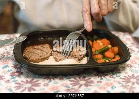 Dîner congelé, repas prêt Banque D'Images