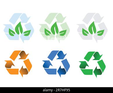 Vector recycle signs Illustration de Vecteur