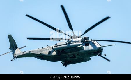 L'incroyable hélicoptère Sea Stallion. Banque D'Images