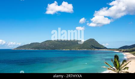 La plage d'Armacao à Florianopolis, Santa Catarina, Brésil Banque D'Images