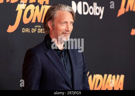 Mads Mikkelsen BEI der Premiere des Kinofilm 'Indiana Jones et le cadran de Destiny / Indiana Jones und das Rad des Schicksals' im Dolby Theatre. Los Angeles, 14.06.2023 Banque D'Images