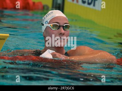 Rennes, France. 16th juin 2023. KIRPICHNIKOVA Anastasiia de MONTPELLIER MÉTROPOLE NATATION, féminine finale 800 M libre lors des Championnats de natation de l'élite française sur 15 juin 2023 à Rennes, France. Photo de Laurent Lairys/ABACAPRESS.COM crédit: Abaca Press/Alay Live News Banque D'Images