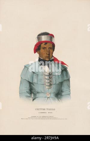 Chont Yoholo - Un chef de Seminole 1838 Banque D'Images