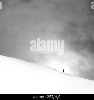 La photographie minimaliste est une esthétique d’omission et de solitude qui exprime l’énigme de notre monde. Banque D'Images