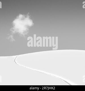 La photographie minimaliste est une esthétique d’omission et de solitude qui exprime l’énigme de notre monde. Banque D'Images