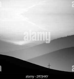 La photographie minimaliste est une esthétique d’omission et de solitude qui exprime l’énigme de notre monde. Banque D'Images