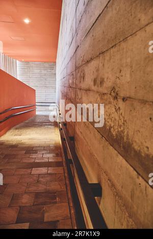 Site musée au complexe archéologique de Pachacamac sur la côte du Pacifique près de Lima, Pérou. Banque D'Images