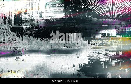 Arrière-plan texturé coloré . Résumé conception de la poussière de couleur Splash de poudre peinte colorée sur fond blanc.fond peint en couleur sur béton Banque D'Images