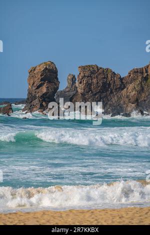 La plage à Dalmore, Dhail Mor, à Lewis, îles occidentales d'Écosse, Banque D'Images