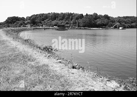 Un réservoir plein d'Ardenly à West Sussex le 16 juin 2023. Banque D'Images