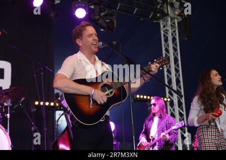 Black Deer Festival, Kent, Royaume-Uni - 16th juin 2023. Damian Lewis chanson de son album Mission Creep sorti aujourd'hui. Credit Jill O'Donnell/Alay Live News Banque D'Images