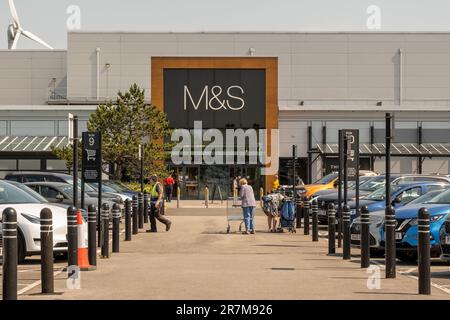 M & S Marks and Spirers magasin Gemini à Warrington Banque D'Images