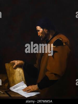 Aristote, Jusepe DE RIBERA, 1637, Indianapolis Museum of Art, Indianapolis, Indiana, USA, Amérique du Nord Banque D'Images