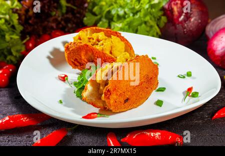 Cuisine traditionnelle brésilienne de Bahia. Banque D'Images