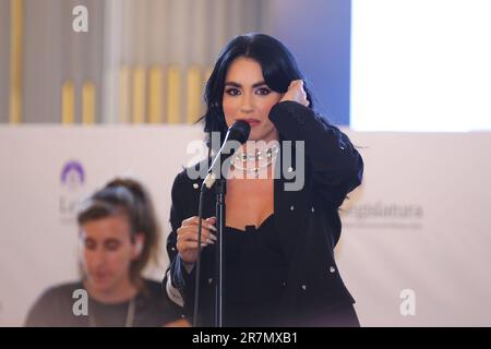 Lali Esposito actrice et chanteuse d'Argentine Banque D'Images