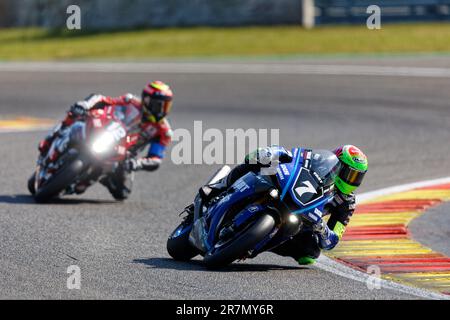 Spa Francorchamps, Belgique. 11th juin 2023. 07 CANEPA Niccolo (ITA), FRITZ Marvin (GER), HANIKA Karel (CZE), MULHAUSER Robin (SUI), YAMAHA YZF - R1, YART YAMAHA (AUT), Formule CEE, action pendant les 2023 24 heures de Spa-Franchamps, 2nd ronde de FIM Endurance, Championnat du monde 16 juin de 18, Alexandre Guillaut au crédit - - DPL DPPI Media/Alamy Live News Banque D'Images