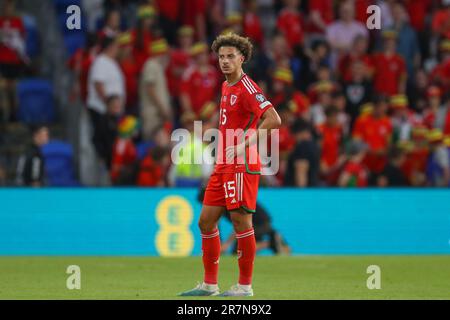 Cardiff, Royaume-Uni. 20th novembre 2022. Ethan Ampadu #15 du pays de Galles réagit à la perte de ses équipes dans le match de l'UEFA Euro Qualificatifs pays de Galles contre Arménie au Cardiff City Stadium, Cardiff, Royaume-Uni, 16th juin 2023 (photo de Gareth Evans/News Images) à Cardiff, Royaume-Uni, le 11/20/2022. (Photo de Gareth Evans/News Images/Sipa USA) Credit: SIPA USA/Alay Live News Banque D'Images