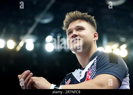 Photo du dossier datée du 09/11/22 du capitaine anglais de rugby en fauteuil roulant, Tom Halliwell, qui a été fait officier de l'ordre de l'Empire britannique, pour des services à la Ligue de rugby en fauteuil roulant, dans la liste d'anniversaire du Roi. Date de publication : vendredi 16 juin 2023. Banque D'Images